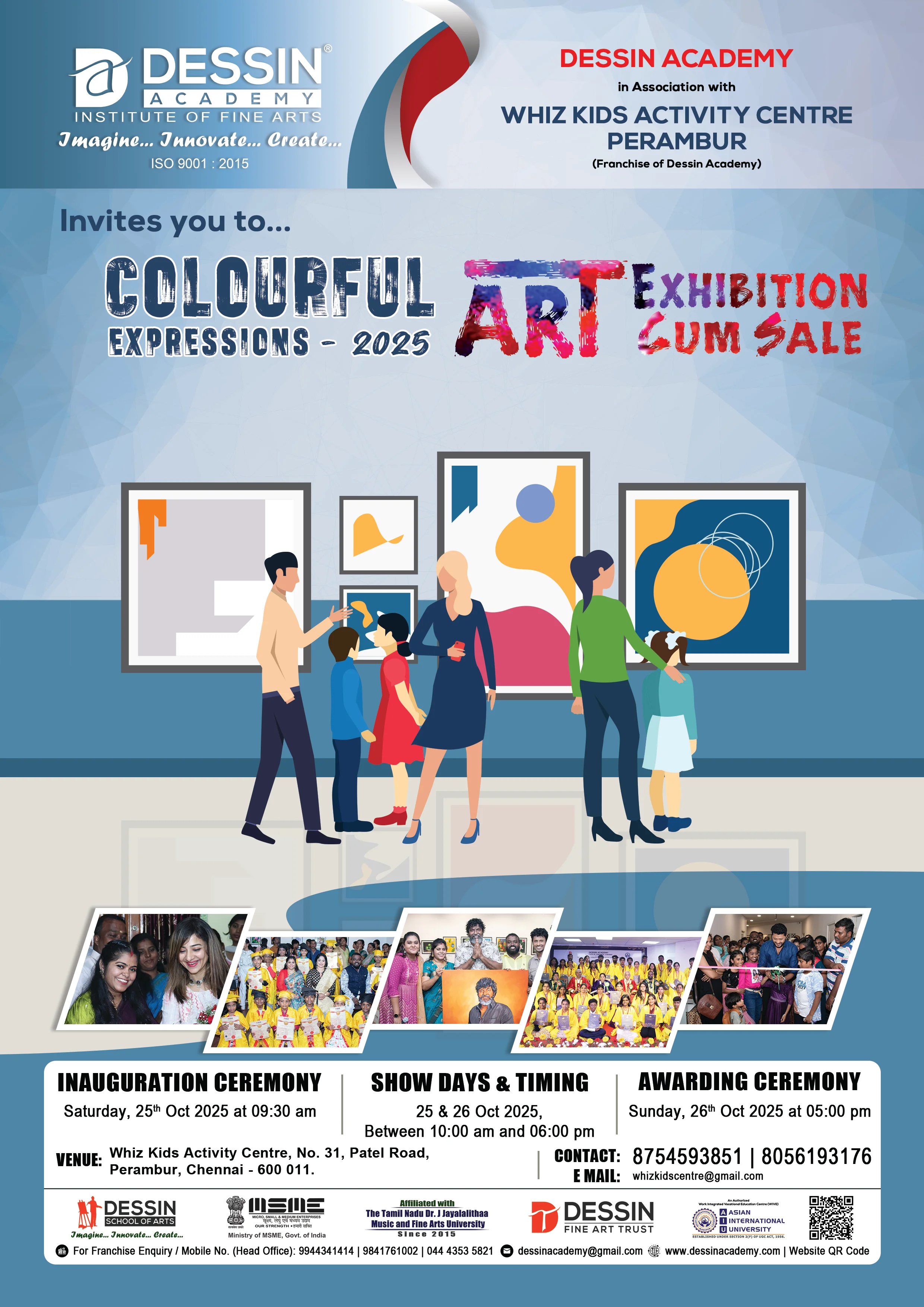 Colourful Expressions 2025 - Art Exhibition - Dessin Academy in Association with Whiz Kids Activity Centre, Perambur