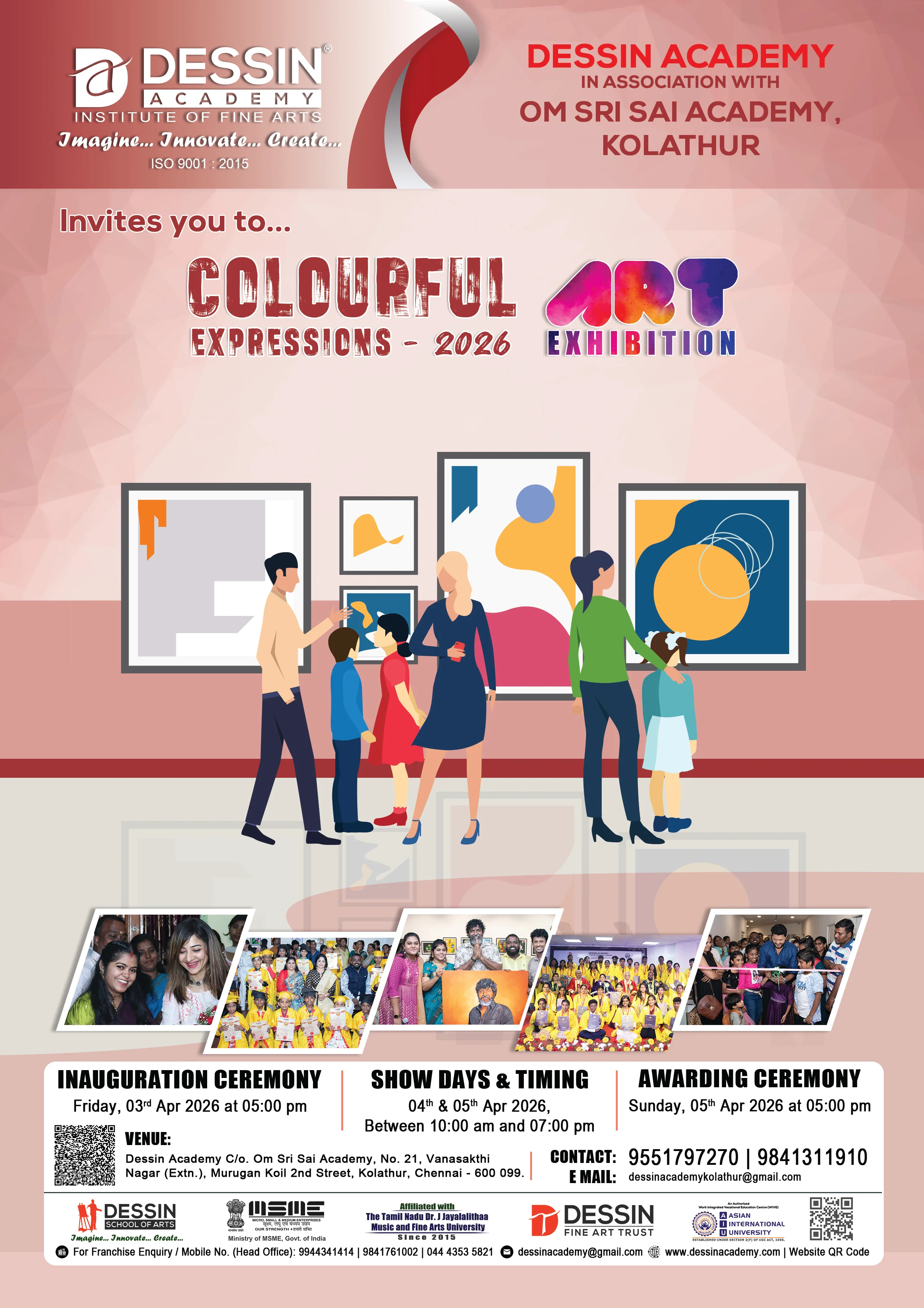 Colourful Expressions 2026 - Art Exhibition - Dessin Academy C/o Om Sri Sai Academy, Kolathur